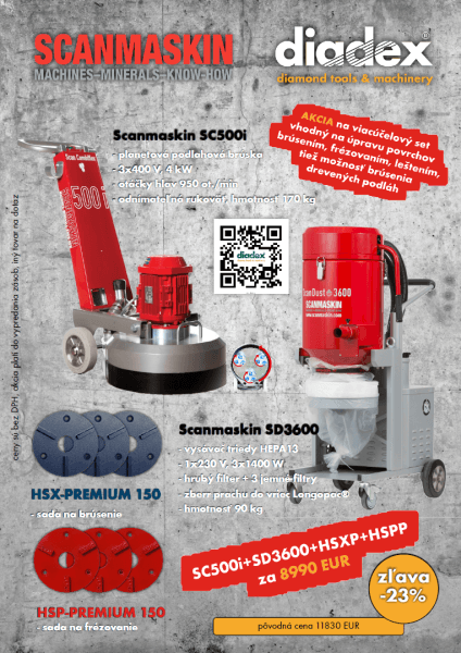 akce na Scanmaskin SC500i SD3600